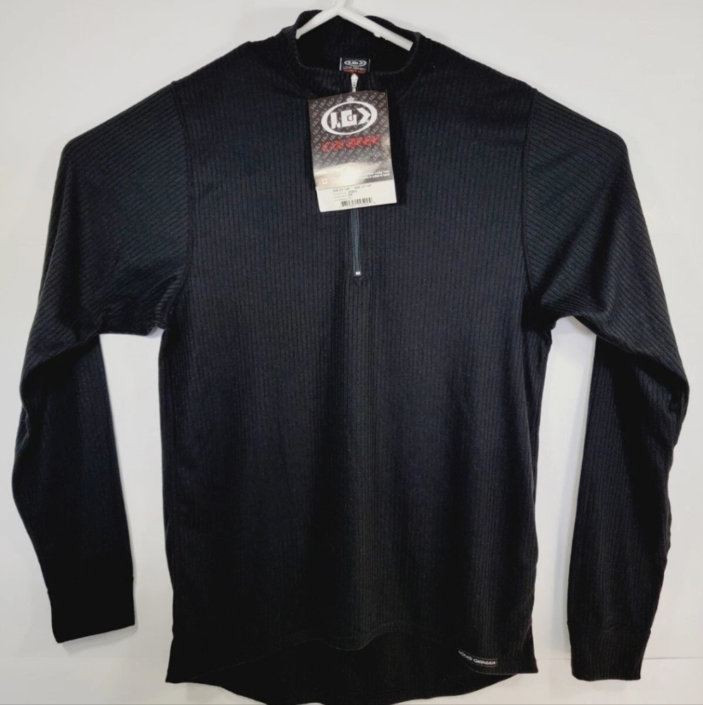 NWT Louis Garneau Drytex 2500 Womens XL 1/4 Zip Turtleneck Black